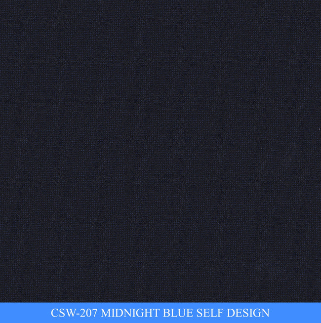 CSW-207/V3-19126 Midnight Blue Self Design Suit Fabric