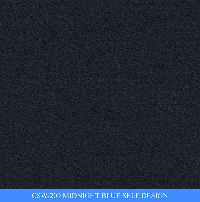 CSW-209/V3-19128 Midnight Blue Self Design Suit Fabric