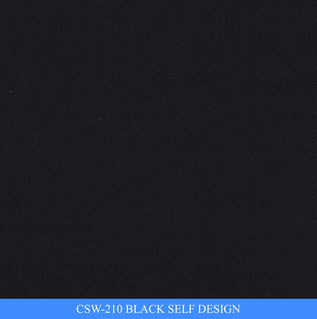 CSW-210/V3-19129 Black Self Design Suit Fabric