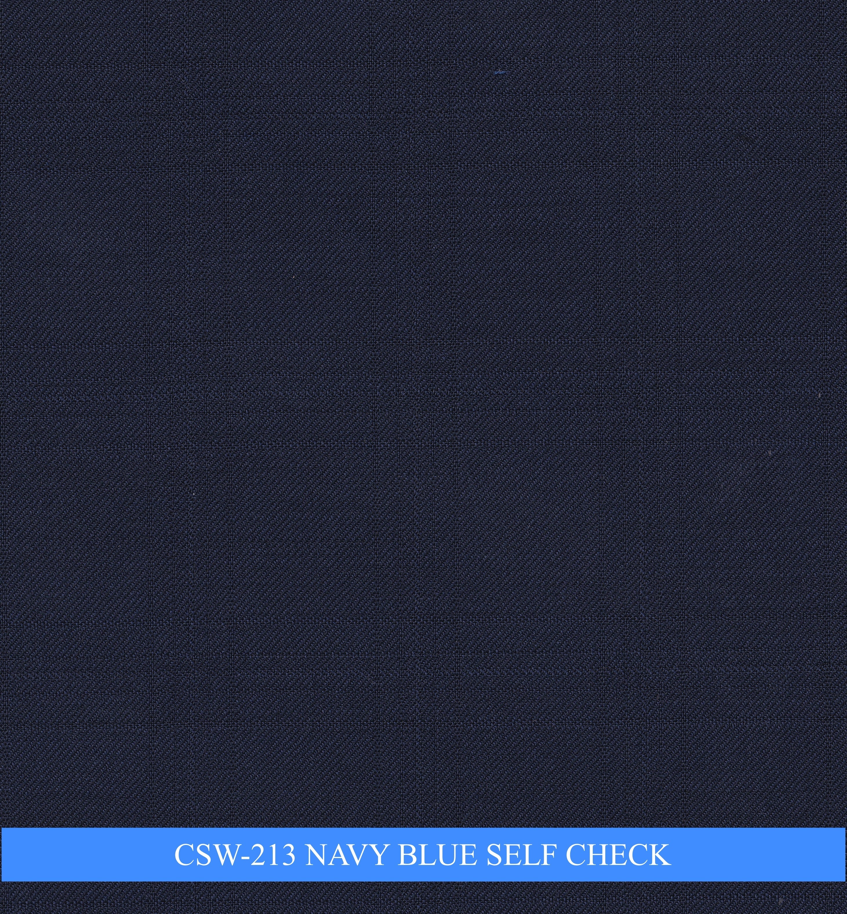 CSW-213/V3-19132 Navy Blue Self Check Suit Fabric