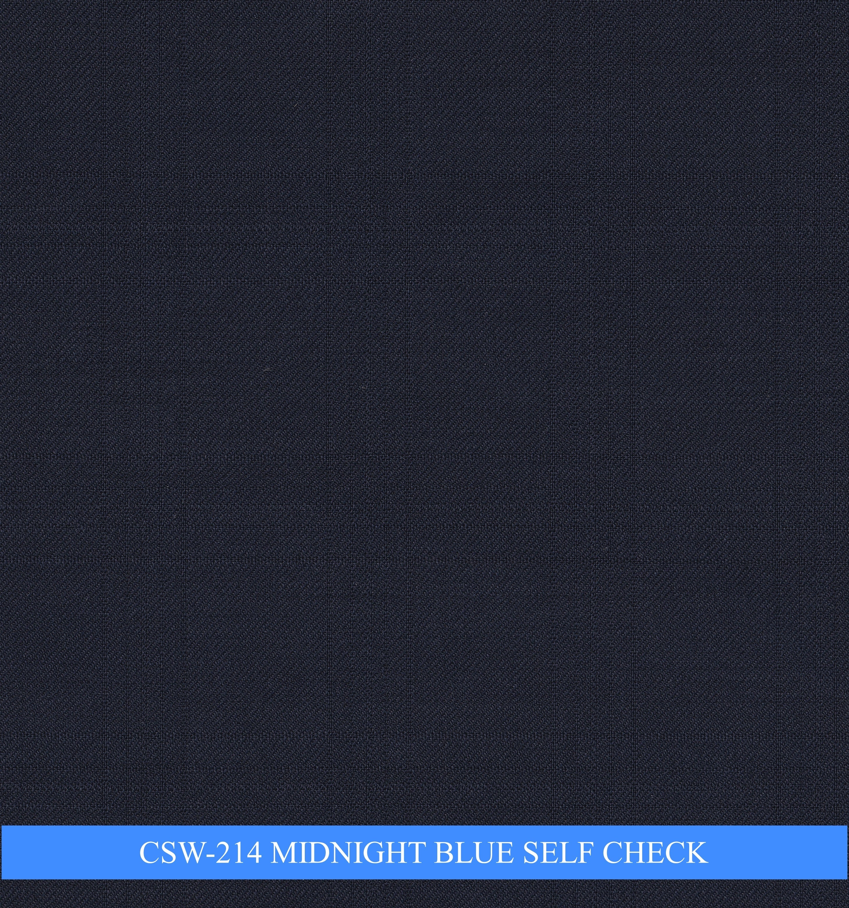 CSW-214/V3-19133 Midnight Blue Self Check Suit Fabric