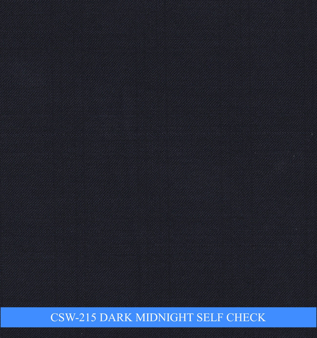 CSW-215/V3-19134 Dark Midnight Self Check Suit Fabric