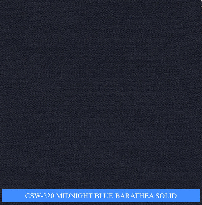 CSW-220/V3-19139 Midnight Blue Barathea Solid Suit Fabric