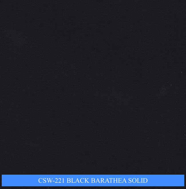 CSW-221/V3-19140 Black Barathea Solid Suit Fabric