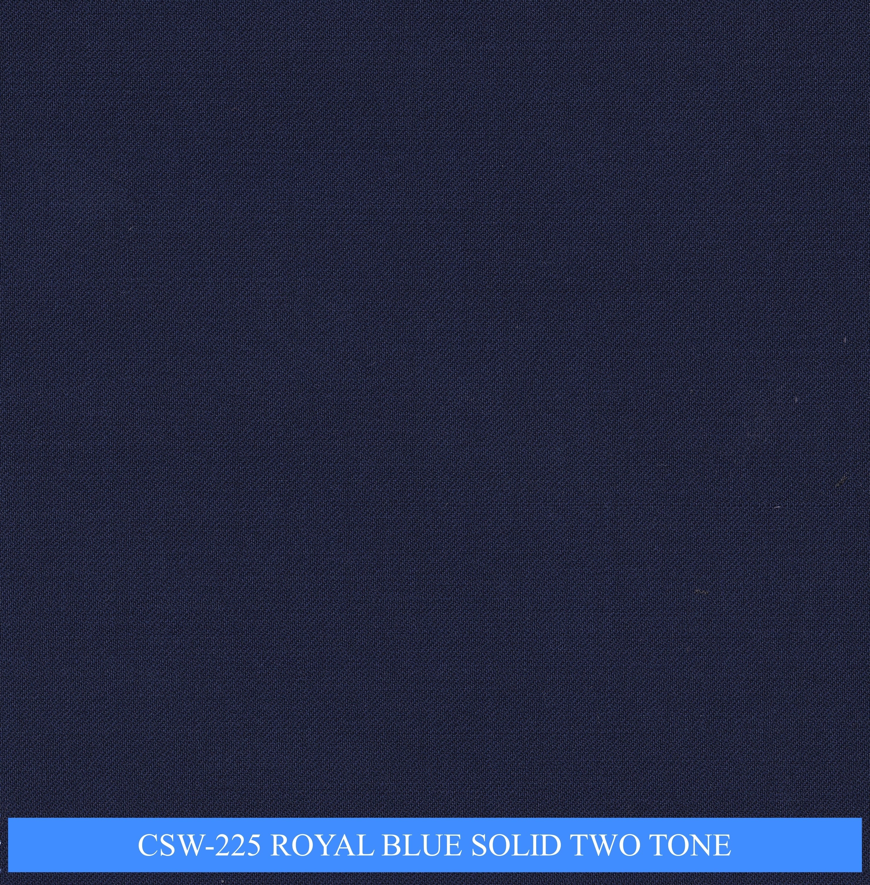 CSW-225/V3-19144 Royal Blue Solid Two Tone Suit Fabric