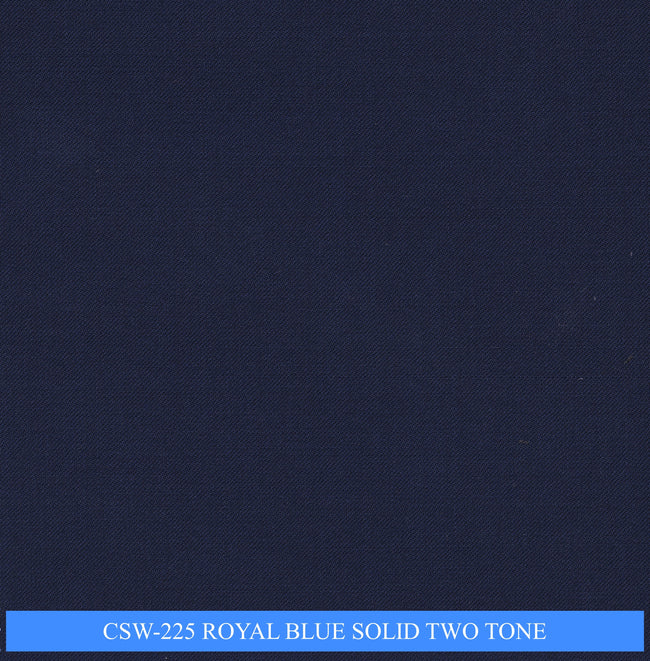 CSW-225/V3-19144 Royal Blue Solid Two Tone Suit Fabric