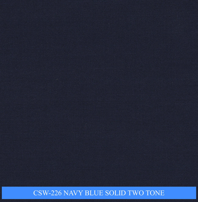 CSW-226/V3-19145 Navy Blue Solid Two Tone Suit Fabric