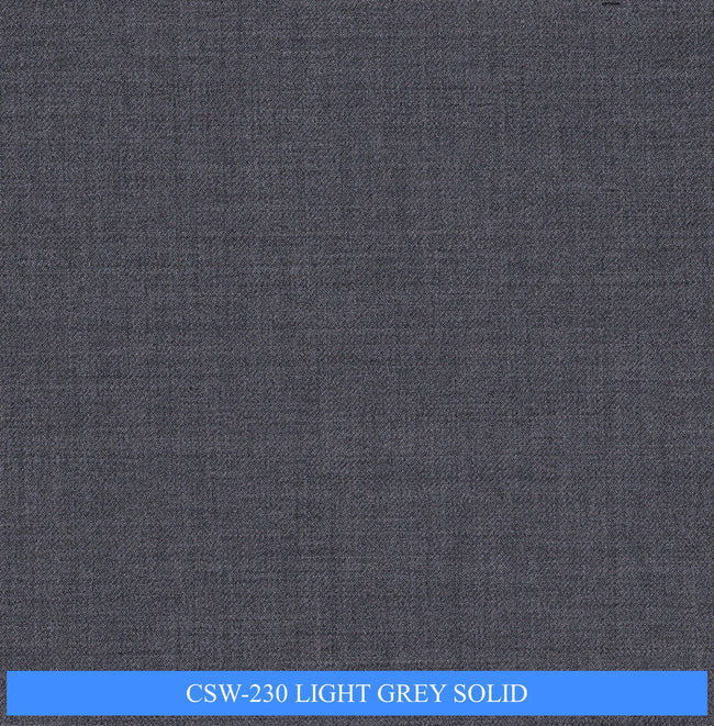 CSW-230/V3-19149 Light Grey Solid Suit Fabric