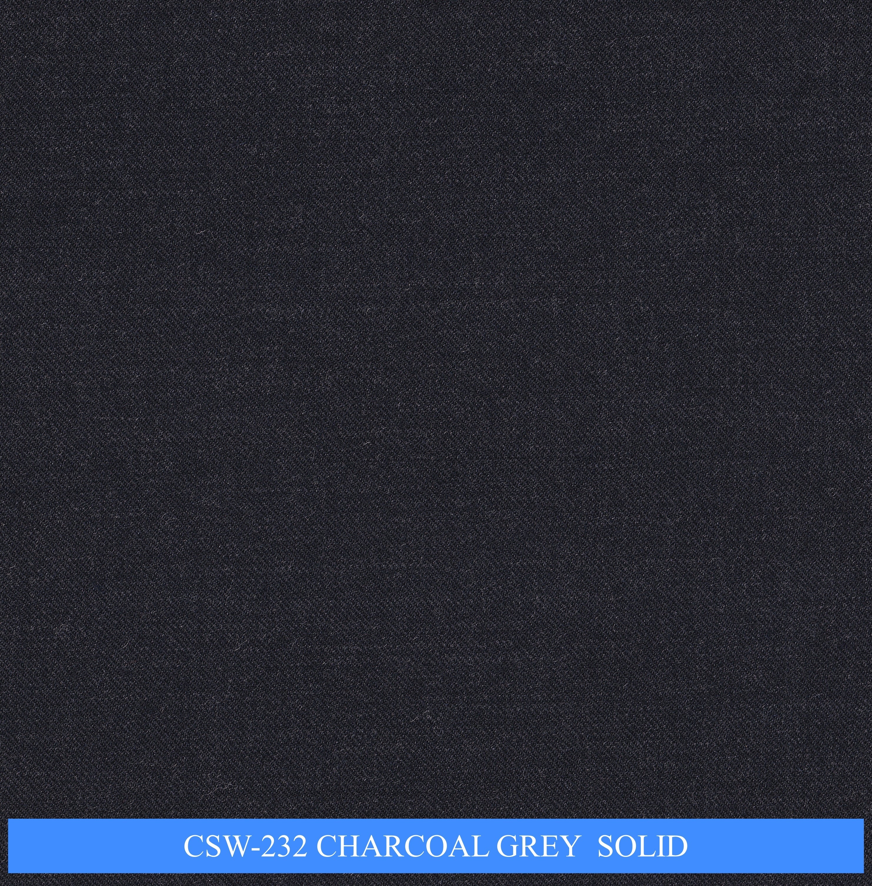 CSW-232/V3-19151 Charcoal Grey Solid Suit Fabric