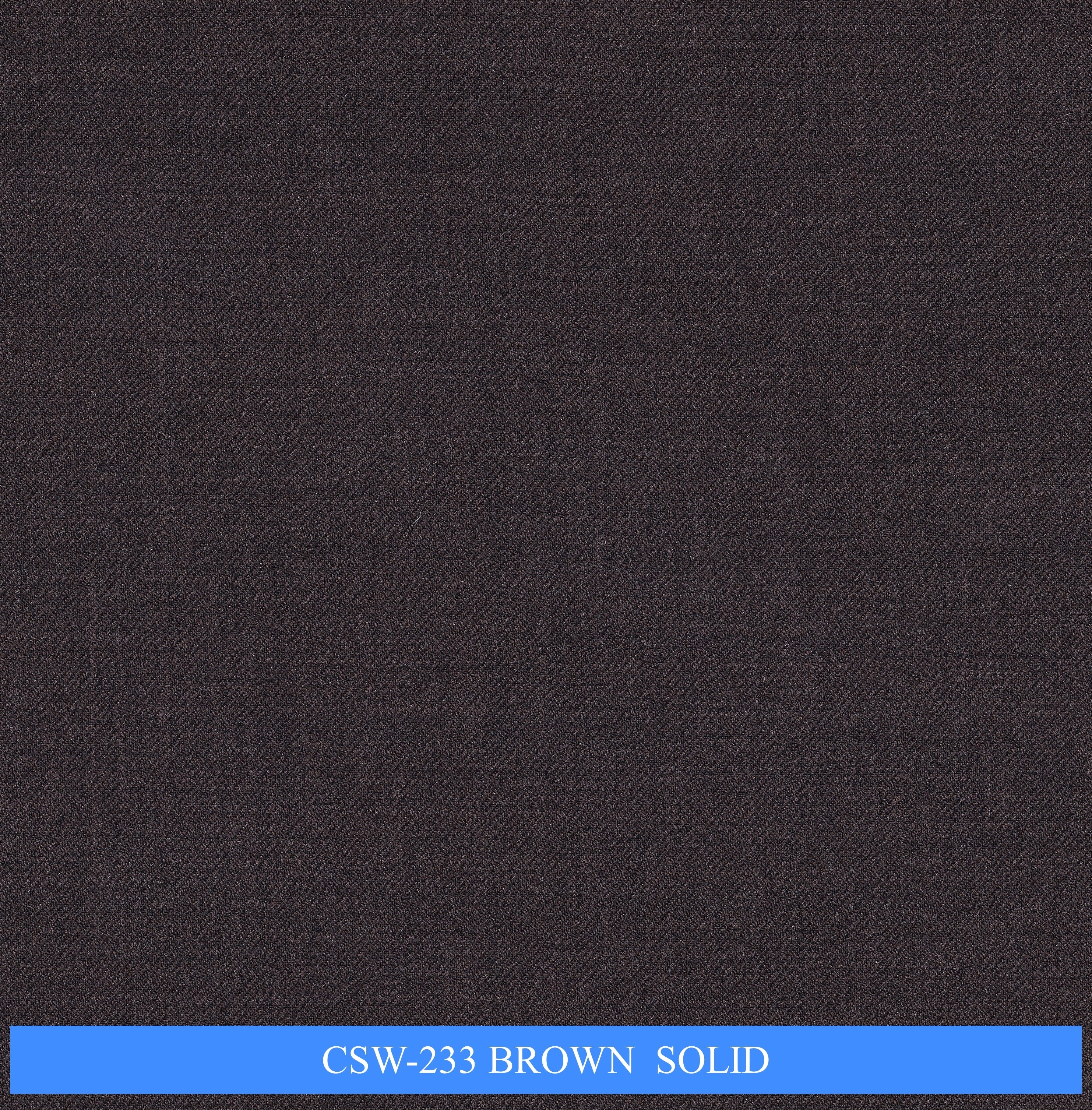 CSW-233/V3-19152 Brown Solid Suit Fabric