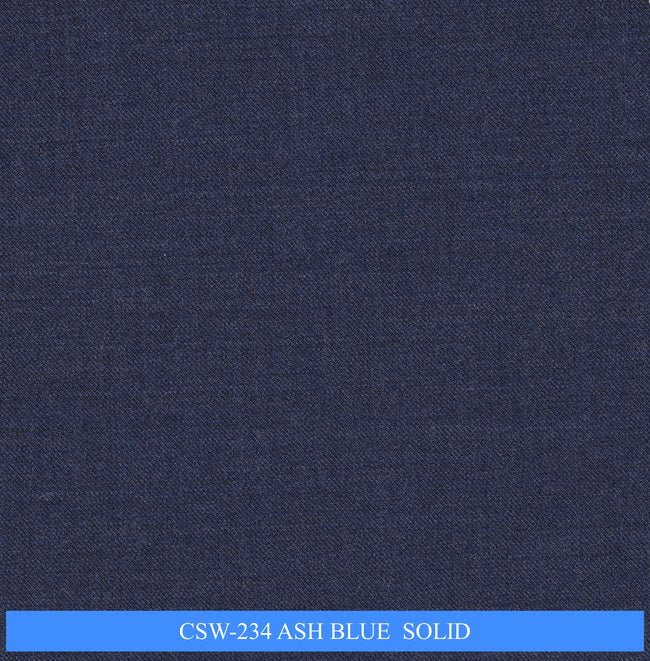 CSW-234/V3-19153 Ash Blue Solid Suit Fabric