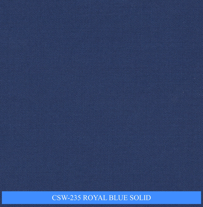 CSW-235/V3-19154 Royal Blue Solid Suit Fabric