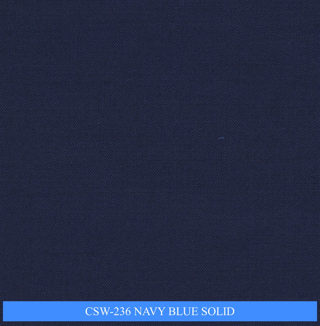 CSW-236/V3-19155 Navy Blue Solid Suit Fabric