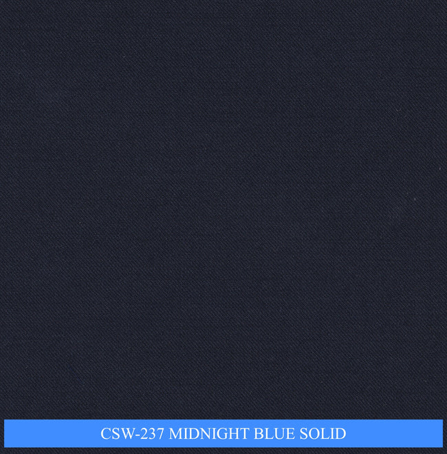 CSW-237/V3-19156 Midnight Blue Solid Suit Fabric