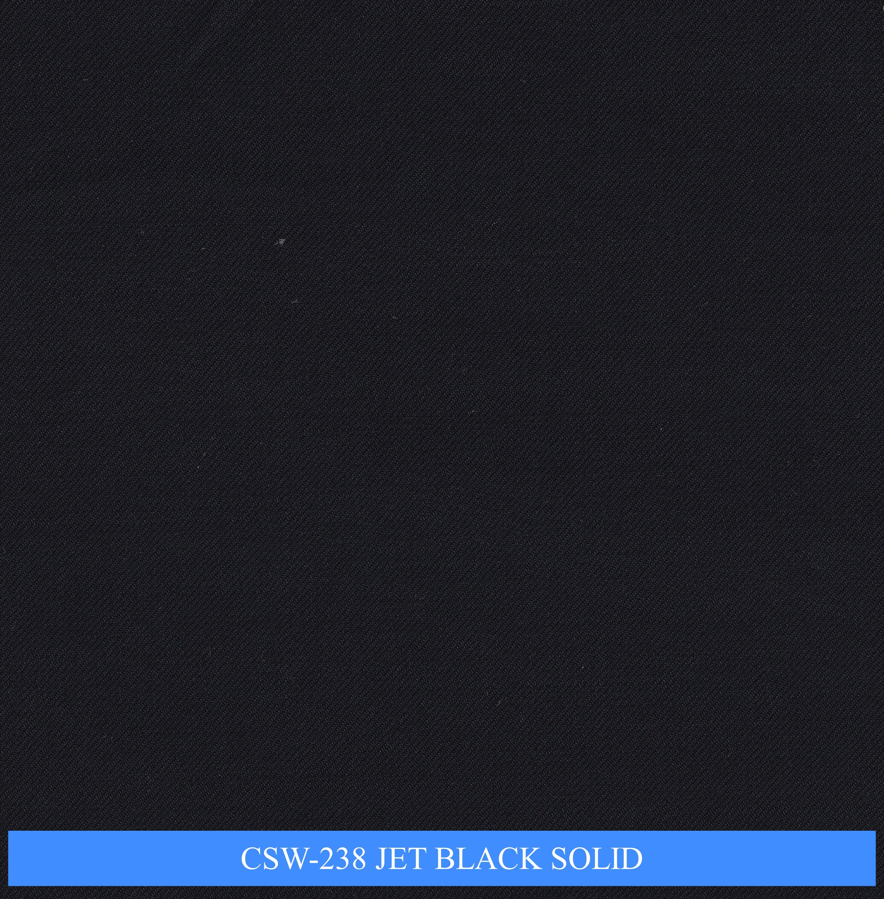 CSW-238/V3-19157 Jet Black Solid Suit Fabric