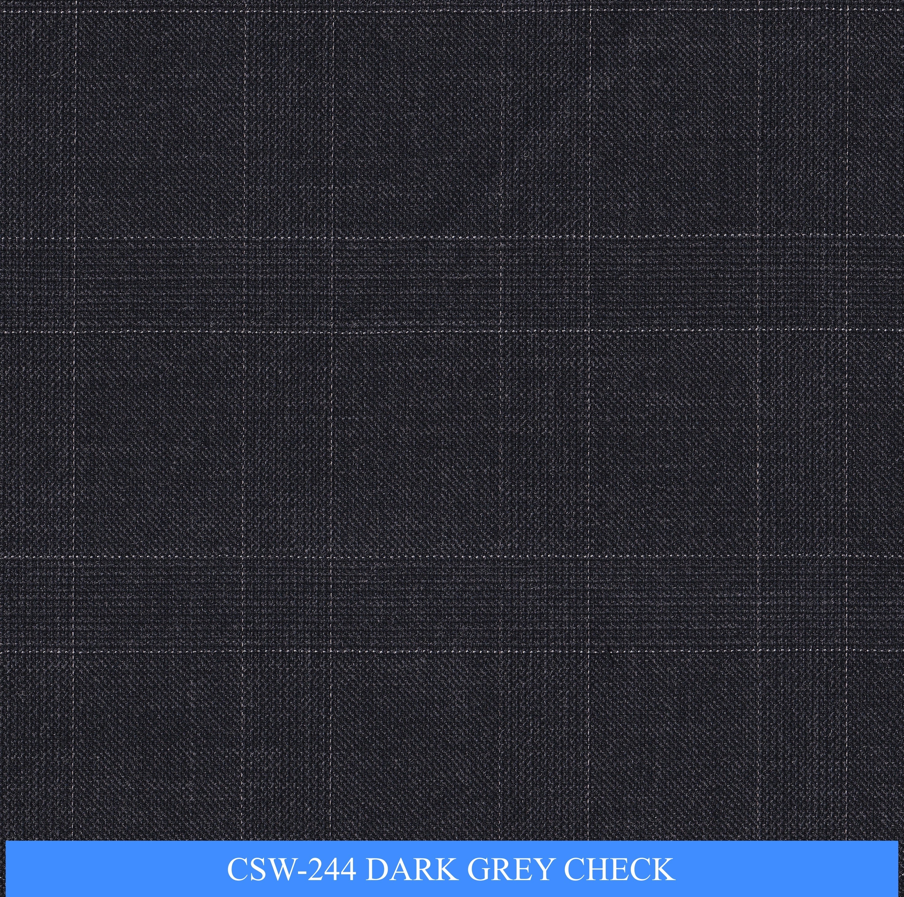 CSW-244/V3-19163 Dark Grey Check Suit Fabric