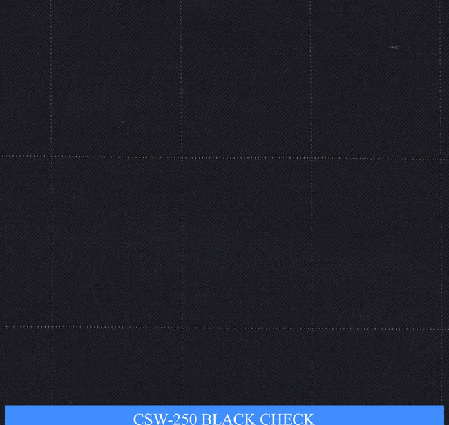 CSW-250/V3-19169 Black Check Suit Fabric