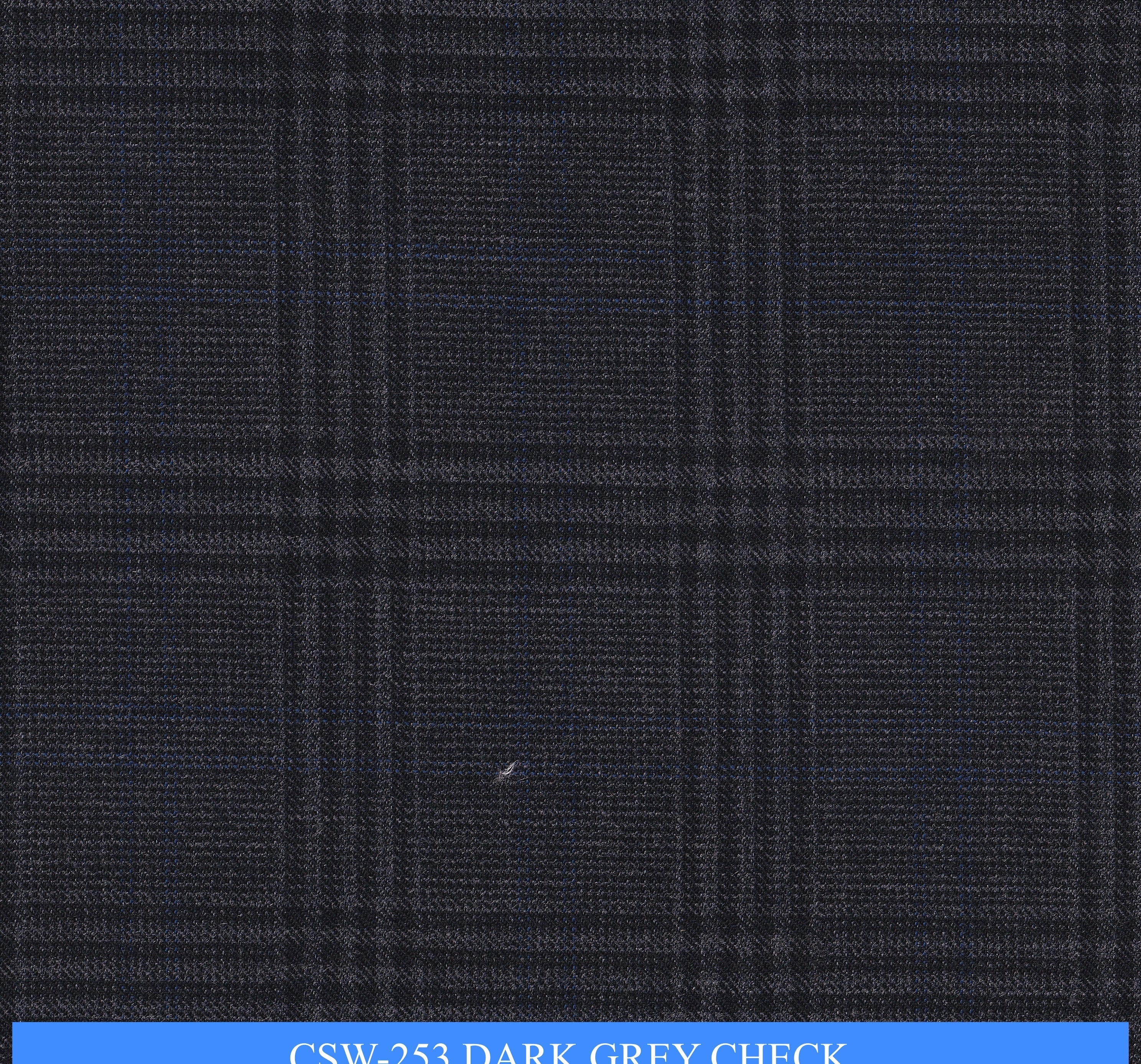 CSW-253/V3-19172 Dark Grey Check Suit Fabric