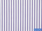 D2-33491 White With Purple Stripe Shirting Fabric