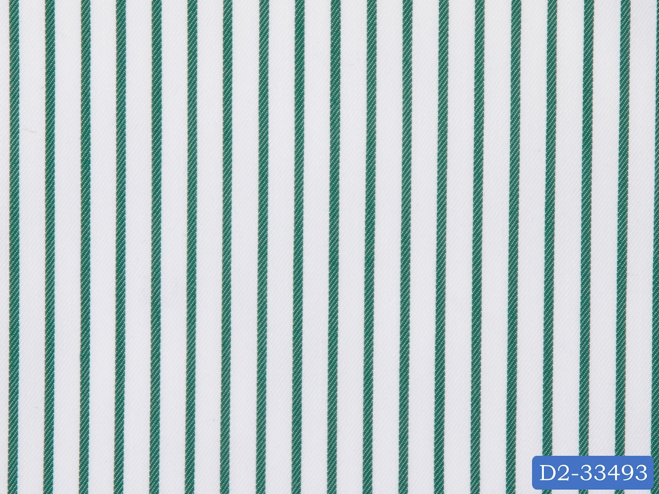 D2-33493 White With Green Stripe Shirting Fabric