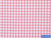 D2-33497 White With Pink Check Shirting Fabric