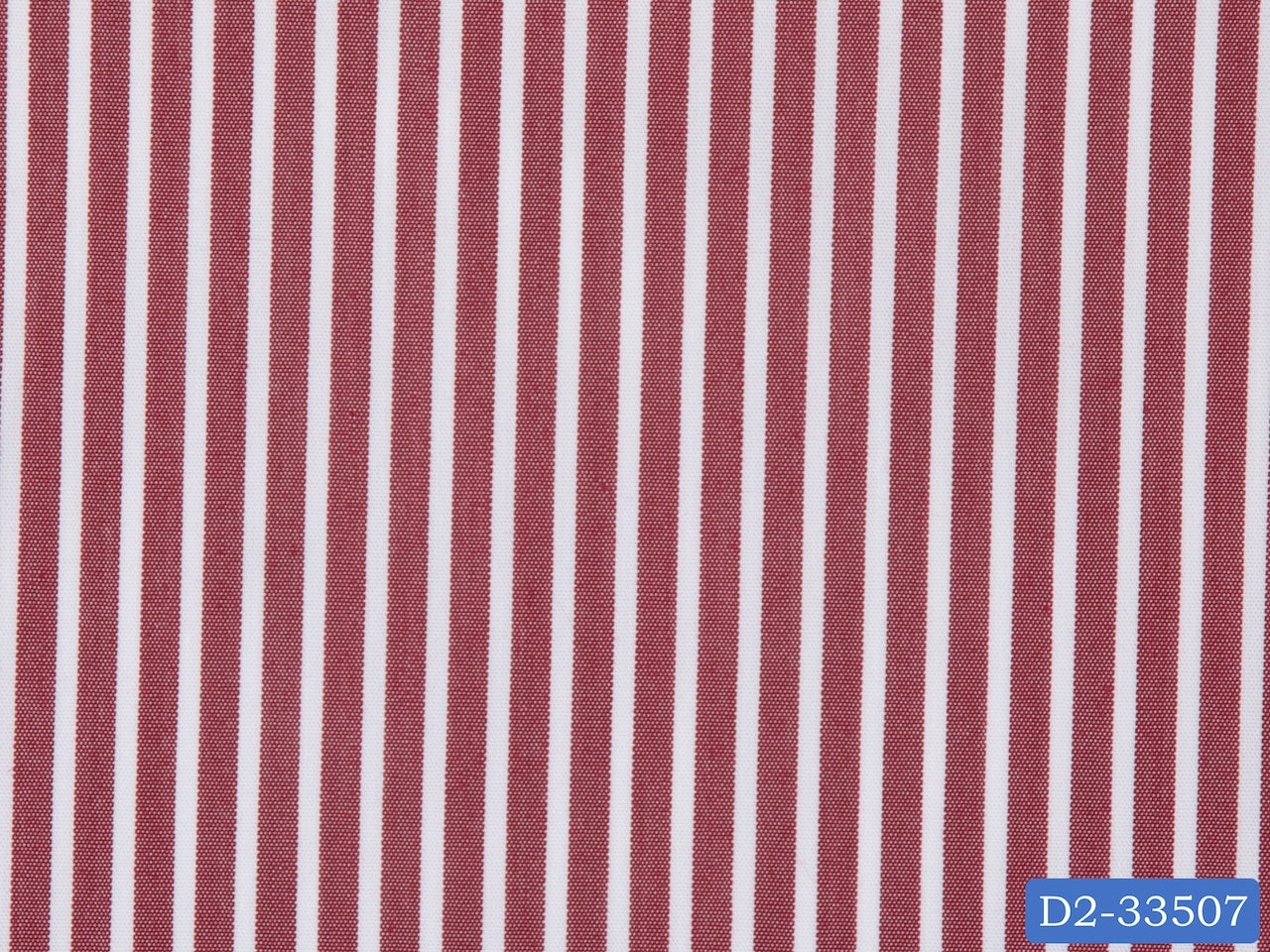 D2-33507 Red With White Stripe Shirting Fabric