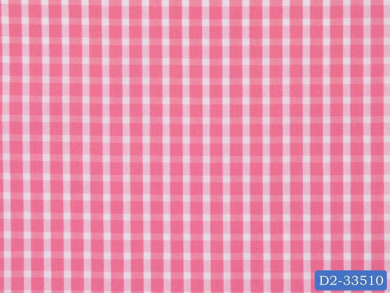 D2-33510 Pink With White Check Shirting Fabric