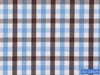 D2-33529 White, Blue And Brown Check Shirting Fabric