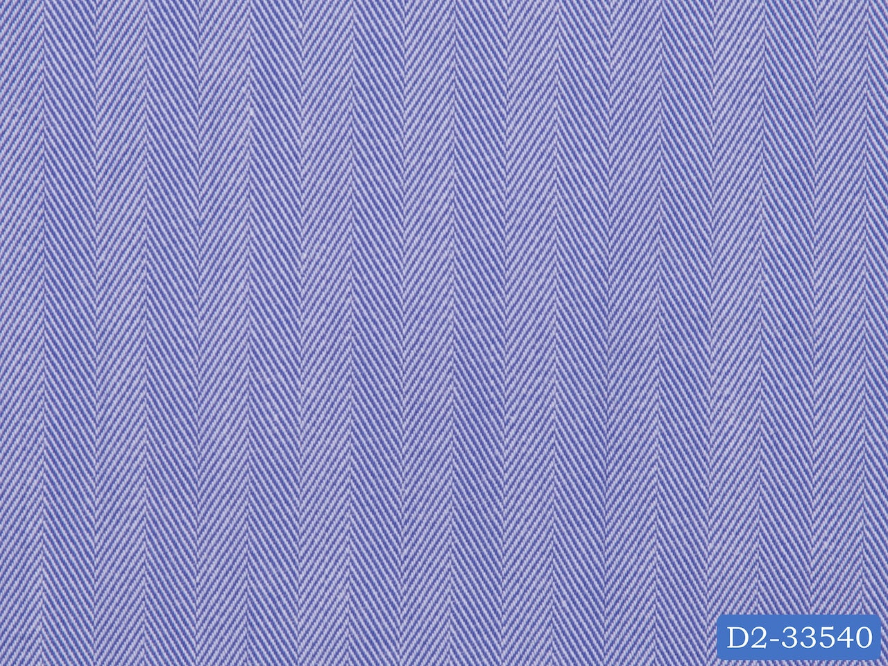 D2-33540 Royal Blue Herringbone Shirting Fabric