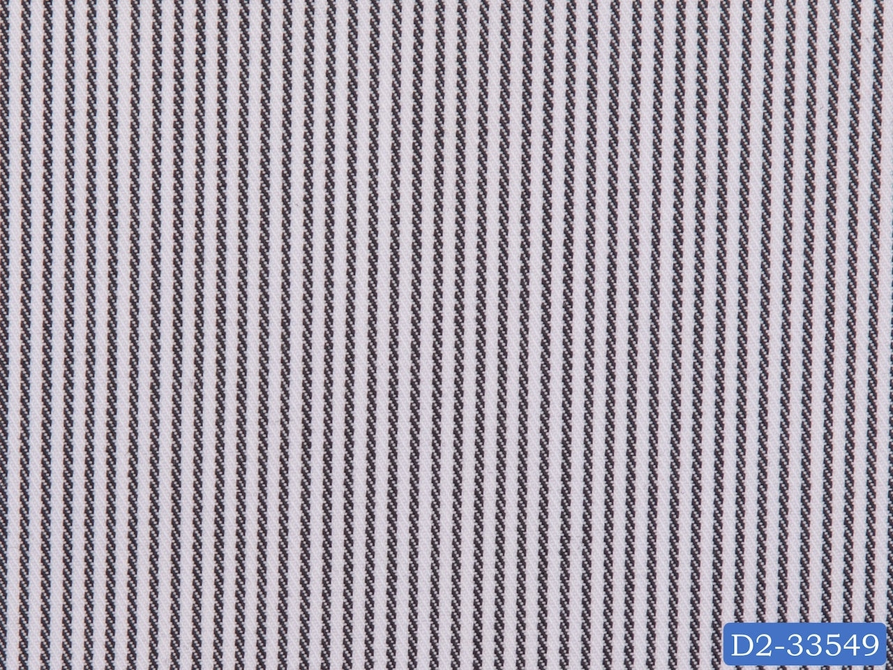 D2-33549 White With Black Stripe Shirting Fabric