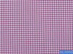 D2-33552 White With Small Purple Check Shirting Fabric