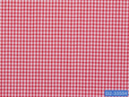 D2-33554 White With Small Red Check Shirting Fabric