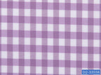 D2-33558 White With Purple Check Shirting Fabric