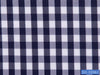 D2-33561 White With Navy Check Shirting Fabric