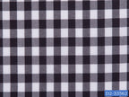 D2-33562 White With Black Check Shirting Fabric