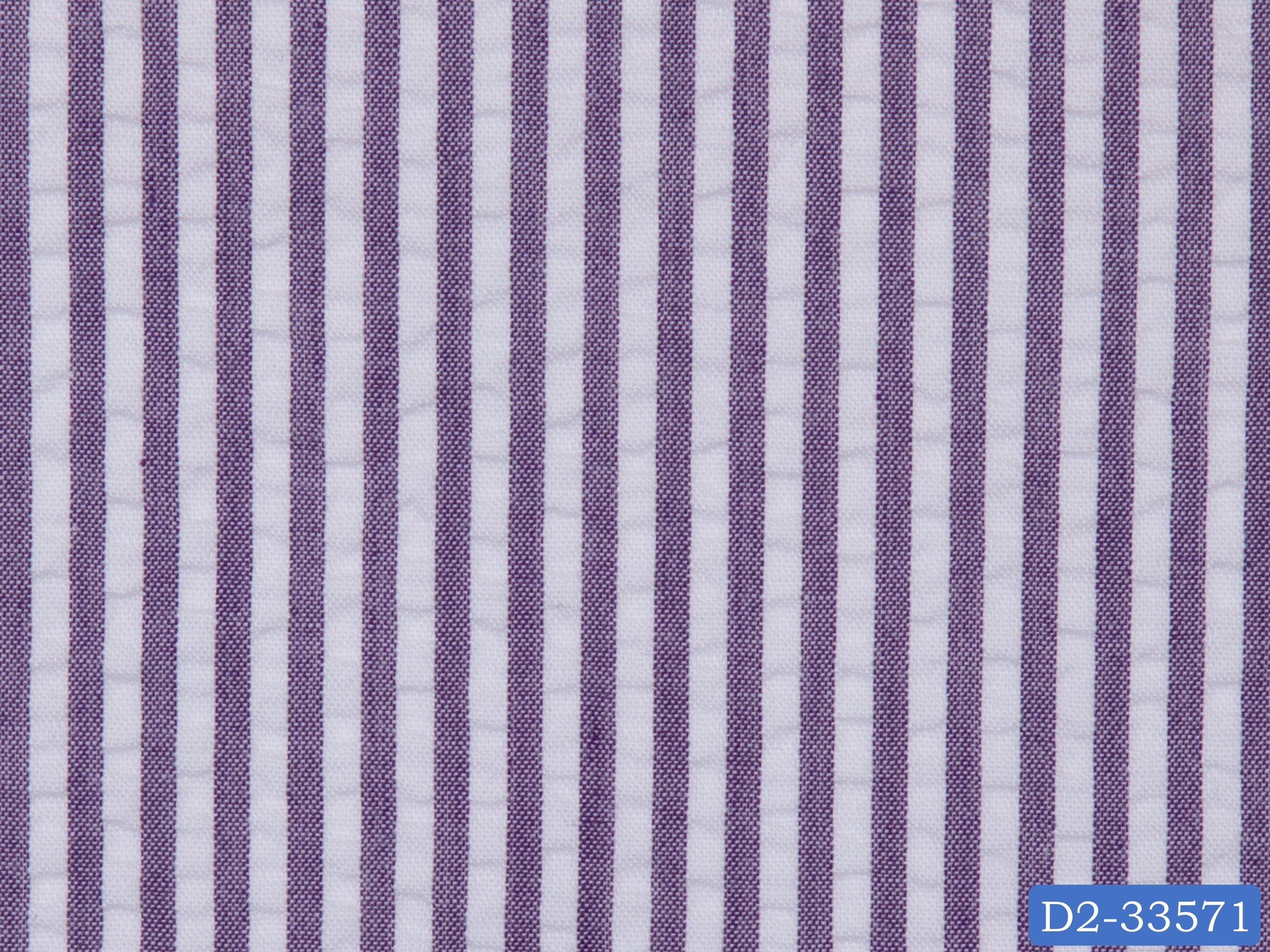 SEERSUCKER-4/D2-33571 Purple and White Stripe Shirting Fabric