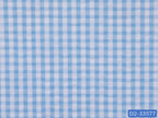 SEERSUCKER-8/D2-33577 Light Blue and White Check Shirting Fabric