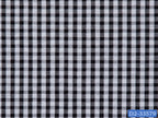 SEERSUCKER-9/D2-33579 Black and White Check Shirting Fabric