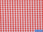 SEERSUCKER-12/D2-33582 Orange and White Check Shirting Fabric