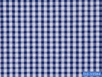 SEERSUCKER-14/D2-33584 Royal Blue and White Check Shirting Fabric