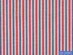 SEERSUCKER-16/D2-33587 White, Red and Grey Stripe Shirting Fabric