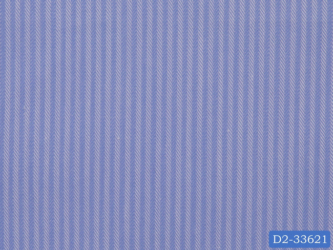 D2-33621 Blue Fishbone Shirting Fabric