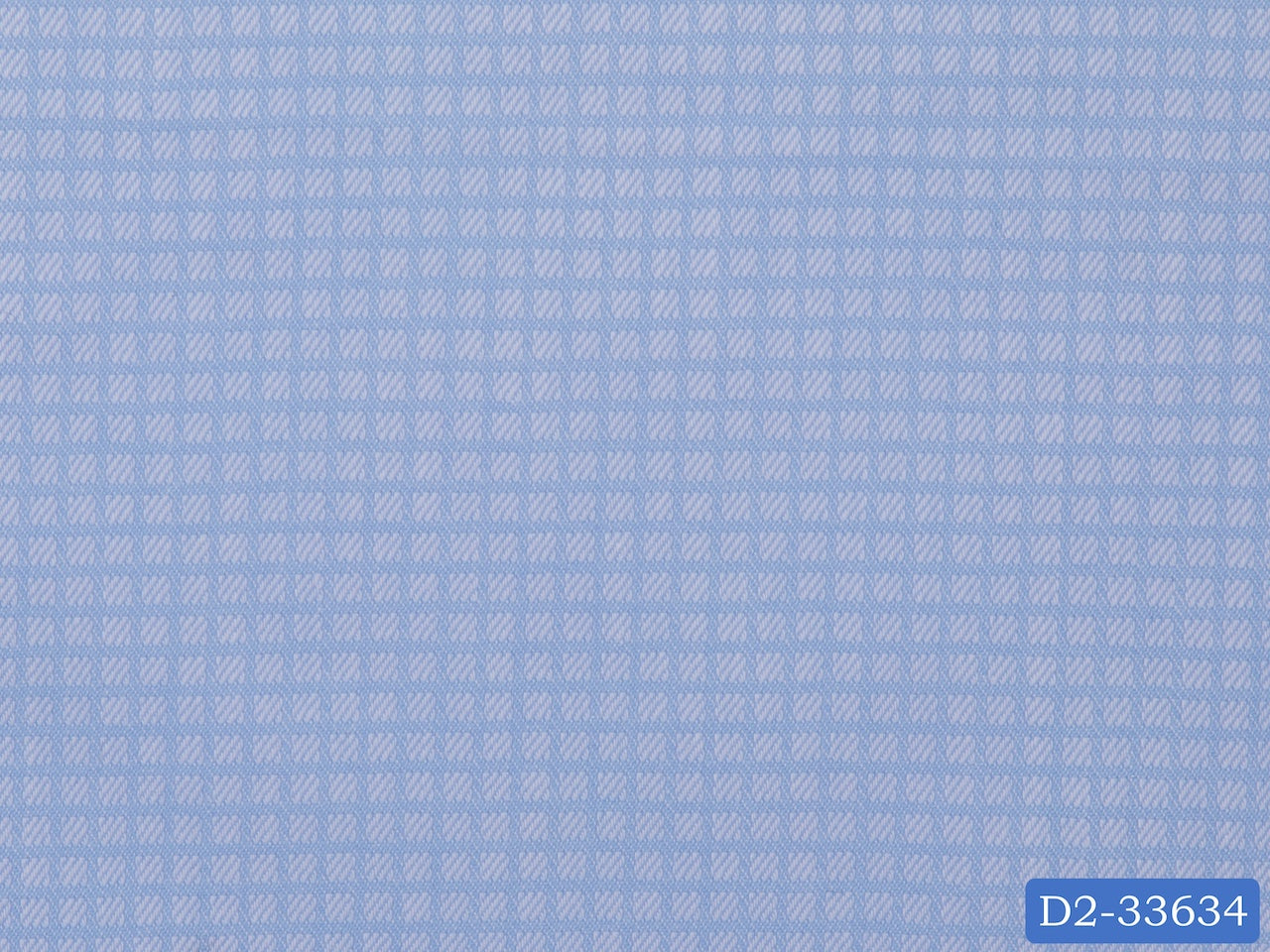 D2-33634 Light Blue Small Check Shirting Fabric