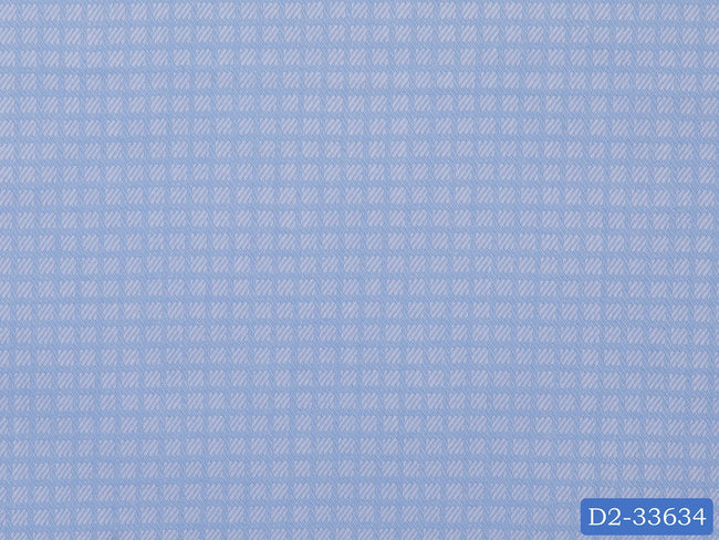 D2-33634 Light Blue Small Check Shirting Fabric