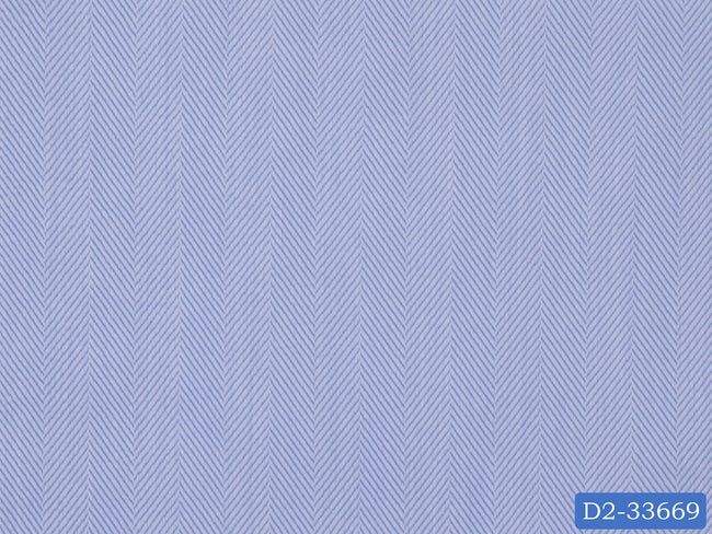 D2-33669 Light Blue Herringbone Shirting Fabric