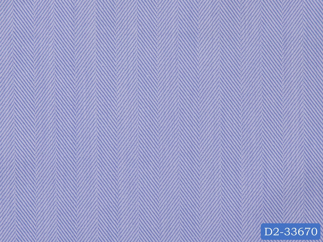 D2-33670 Blue Herringbone Shirting Fabric