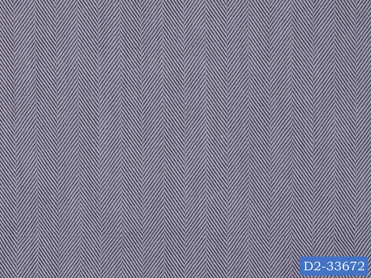 D2-33672 Grey Herringbone Shirting Fabric