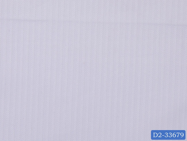 D2-33679 White Fishbone Shirting Fabric