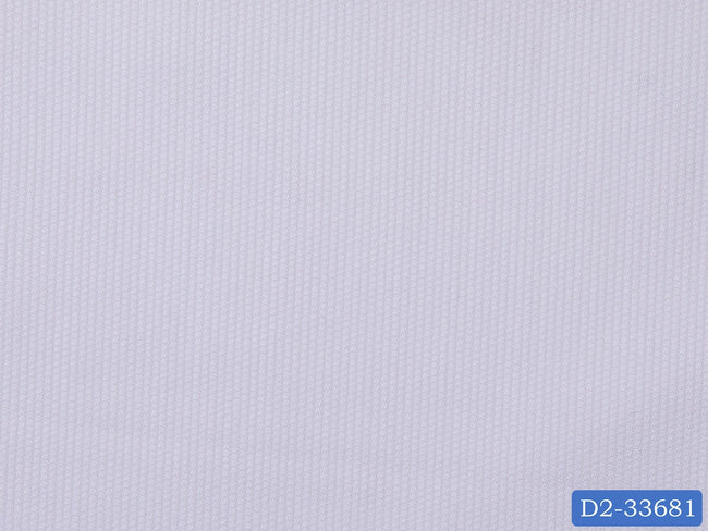 D2-33681 White Self Stripe Shirting Fabric