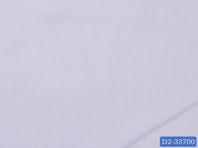 D2-33700 White Diagonal Design Shirting Fabric